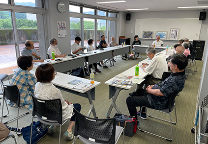 毎月第２土曜日、真名野長者伝説研究会定例学習会、佐藤副理事長参戦（豊後大野市三重町）